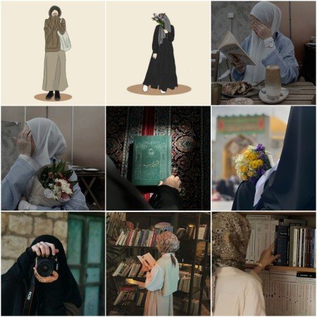  عکس دختر با حجاب فانتزی برای پروفایل