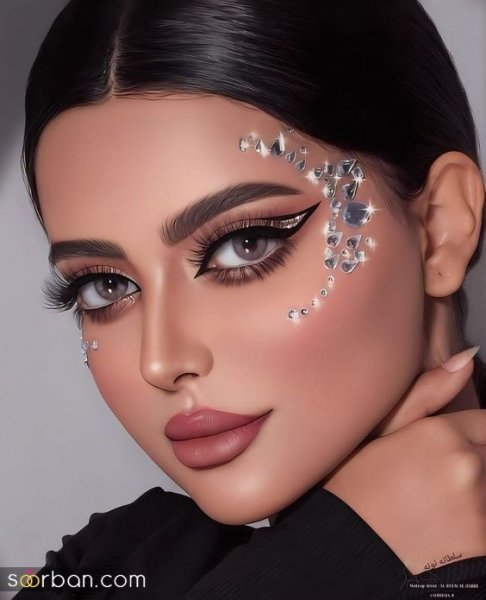  عکس میکاپ عربی خلیجی
