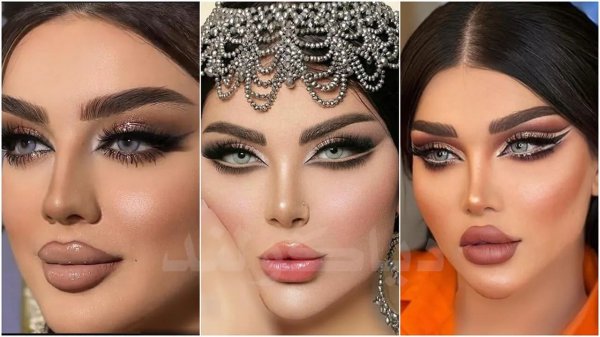 70 عکس میکاپ عربی عروس