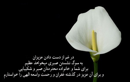  عکس تسلیت