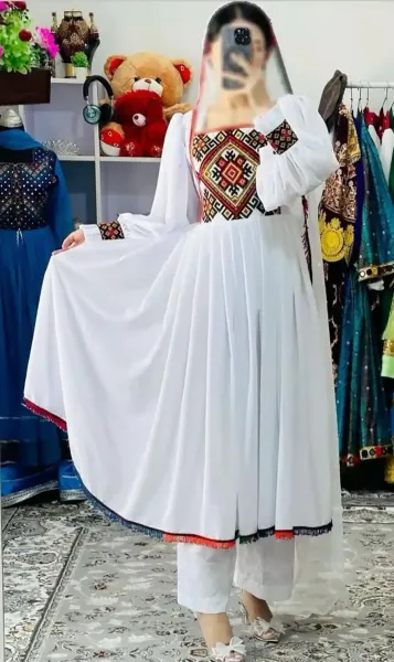 عکس لباس افغانی جدید دخترانه