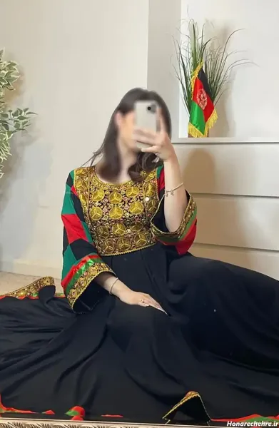 عکس مدل لباس مجلسی افغانی شیک