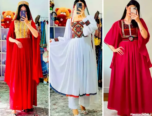 عکس مدل لباس مجلسی افغانی شیک