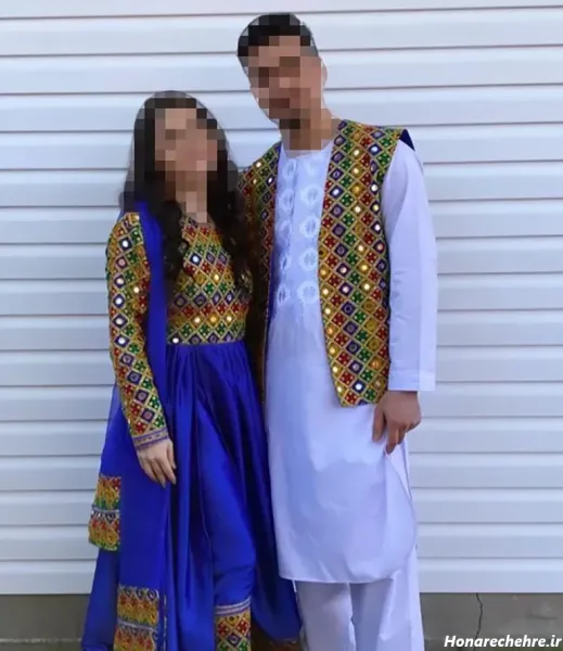 عکس مدل لباس مجلسی افغانی شیک