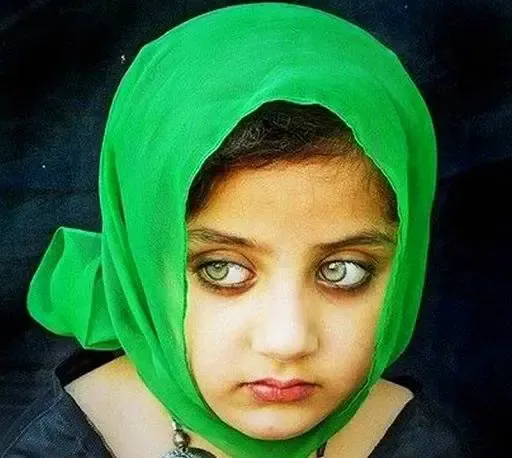عکس دختر افغانی که زیباترین دختر ایران شد