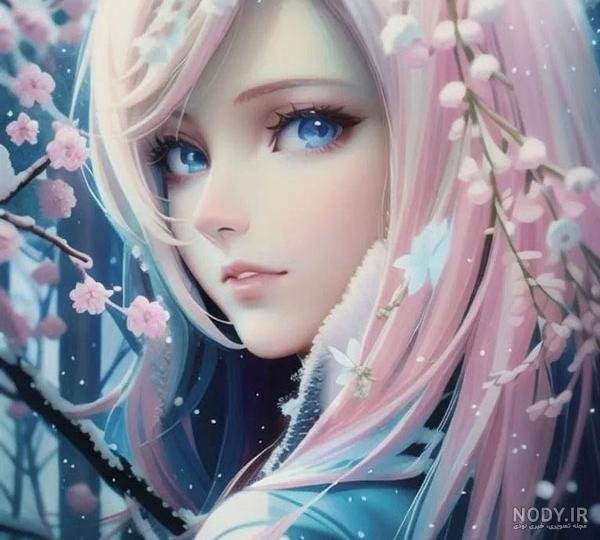  عکس انیمه صورتی با کیفیت