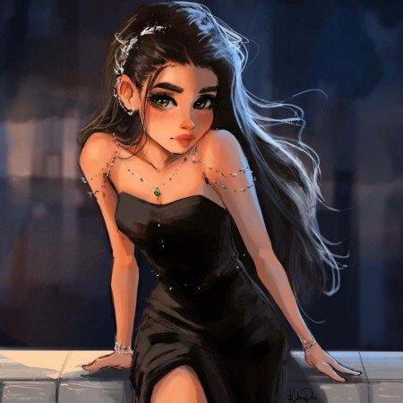  عکس دختر کارتونی خیلی زیبا
