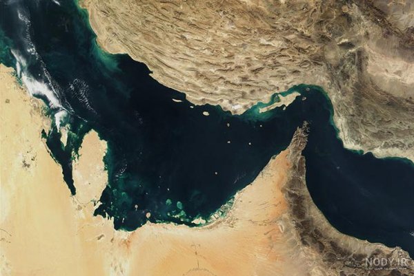  عکس دریای خلیج فارس از بالا