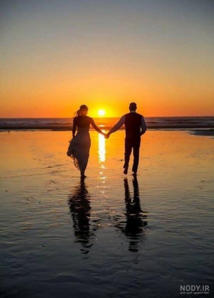  عکس دونفره کنار دریا عاشقانه