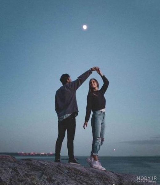  عکس دونفره کنار دریا عاشقانه