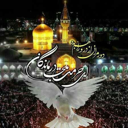  170 پروفایل عکس حرم امام رضا با نوشته زیبا