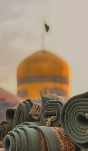  پروفایل عکس حرم امام رضا با نوشته زیبا