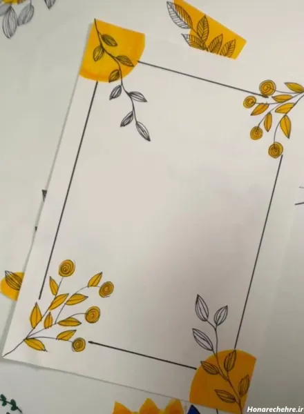  نقاشی دفتر مشق دخترانه اسان