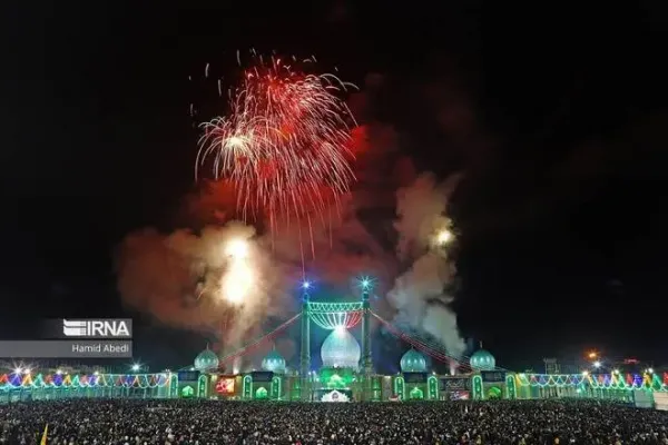  عکس از مسجد جمکران در شب نیمه شعبان