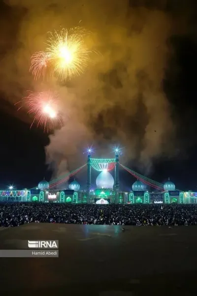  عکس از مسجد جمکران در شب نیمه شعبان