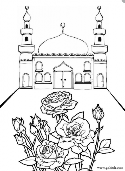  عکس مسجد نقاشی