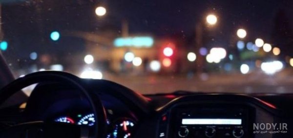  عکس جاده زیبا در شب