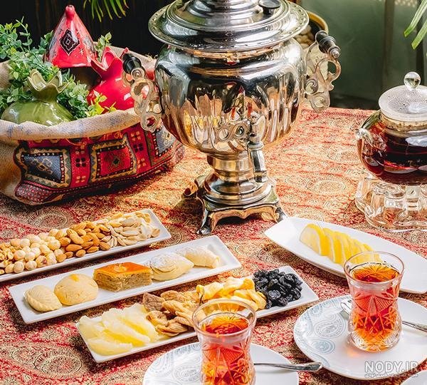  عکس چای در شب