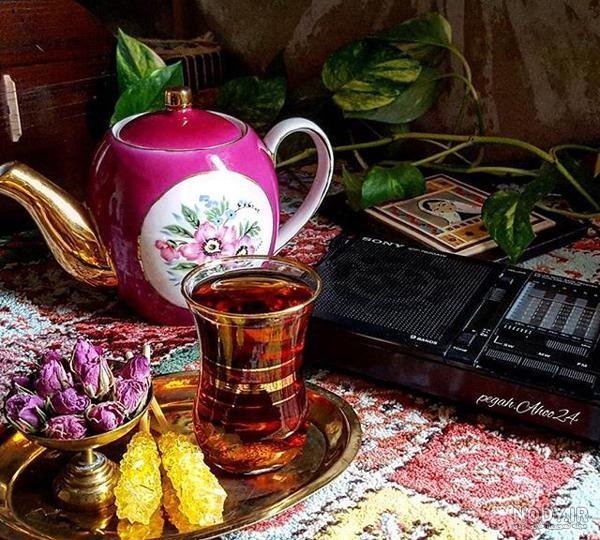  عکس چای در شب