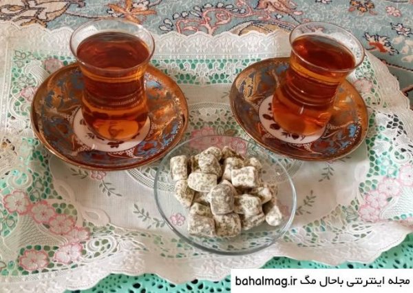 عکس فنجان چای در پاییز