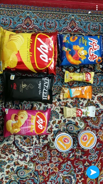 عکس چیپس و پفک برای استوری