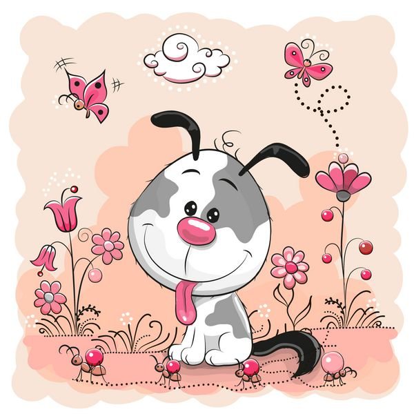  عکس سگ کارتونی بامزه