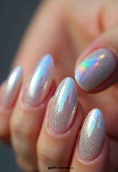 100 مدل ناخن کروم جواهری