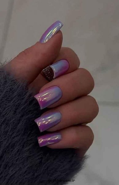100 مدل ناخن کروم جواهری