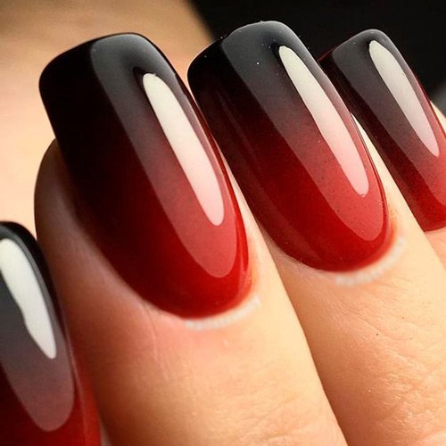  64 عکس طرح ناخن آمبره