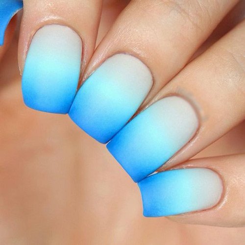 64 عکس طرح ناخن آمبره