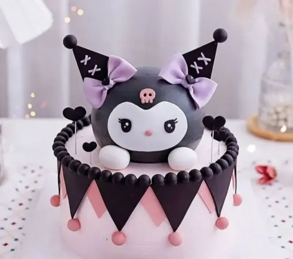  عکس کیک کرومی بنفش
