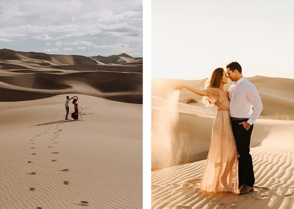  ژست عکاسی در طبیعت دونفره