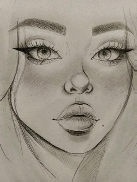  عکس چهره برای طراحی سیاه قلم ساده