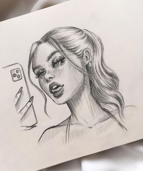  عکس چهره برای طراحی سیاه قلم ساده