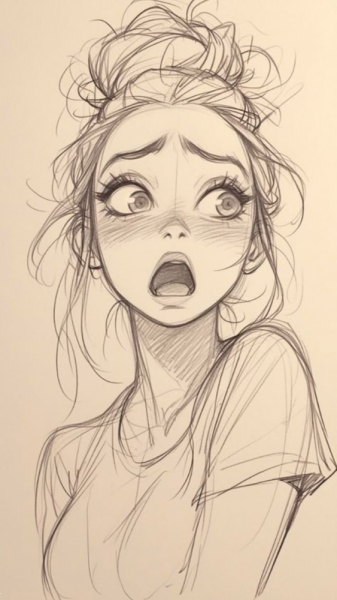  عکس چهره برای طراحی سیاه قلم ساده