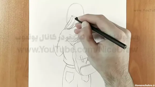  عکس سیاه قلم چهره دختر
