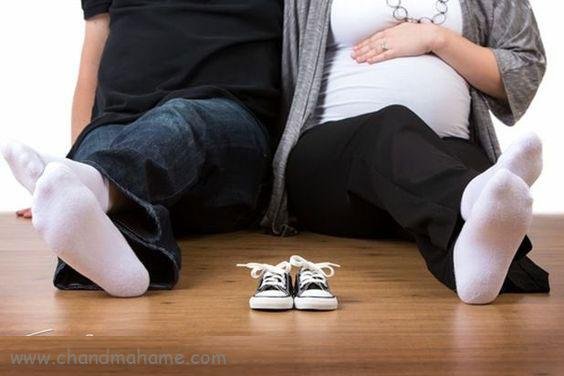  ژست عکس بارداری با همسر