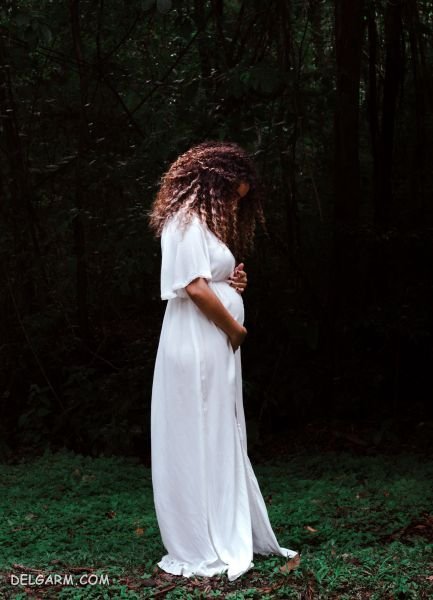 عکس زن حامله با همسرش عاشقانه