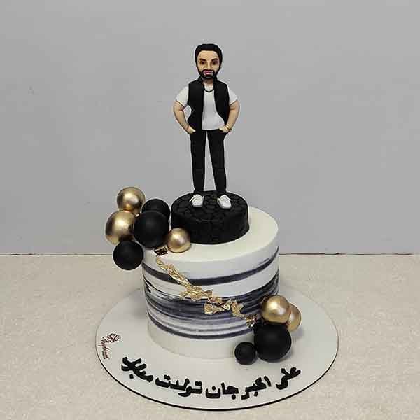 کیک تولد مردانه کوچک