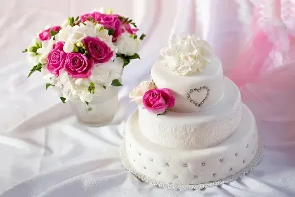  عکس کیک عروس و داماد