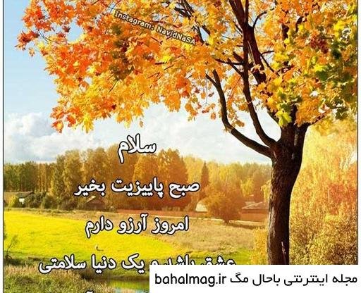 عکس صبح بخیر پاییزی