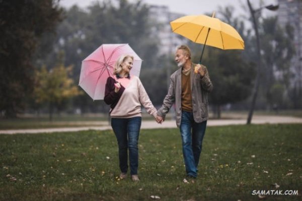  عکس بارانی عاشقانه