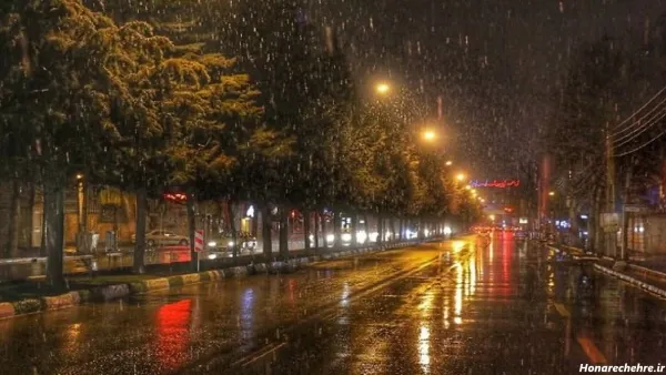47 عکس باران در شب