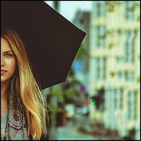  180 عکس پاییز بارانی دخترانه