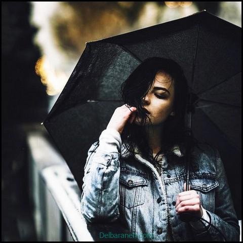 180 عکس پاییز بارانی دخترانه