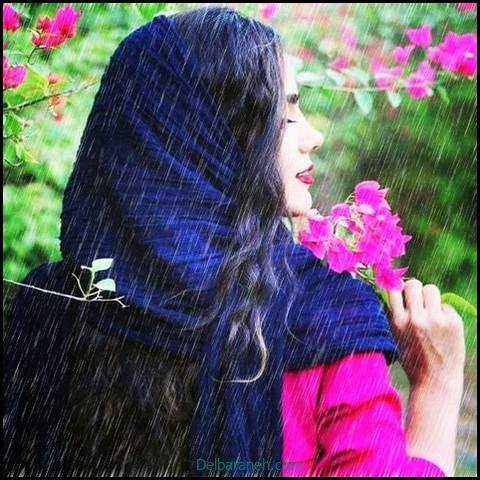  180 عکس پاییز بارانی دخترانه