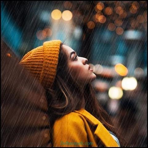  180 عکس پاییز بارانی دخترانه