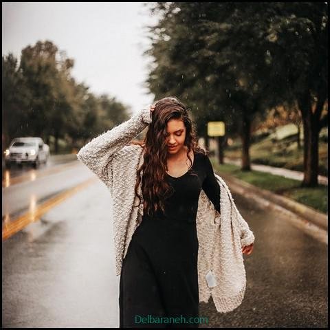  180 عکس پاییز بارانی دخترانه