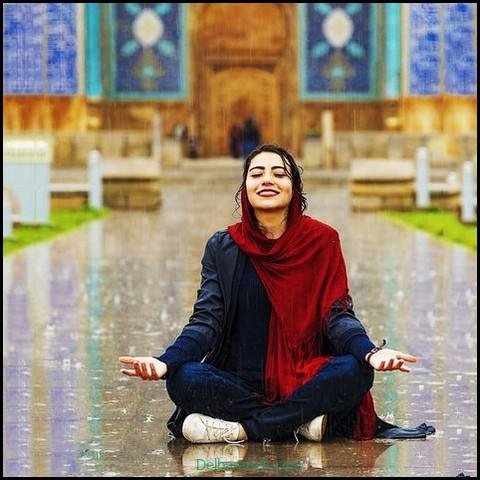  180 عکس پاییز بارانی دخترانه