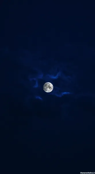 عکس ماه در شب واقعی از نزدیک